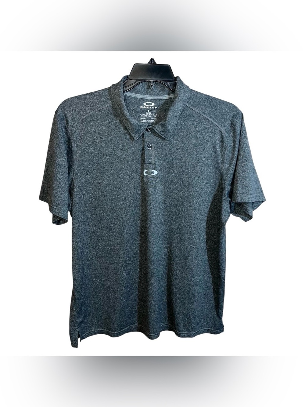 Oakley Tailored Fit Polo Shirt Men’s XL Heather Grey